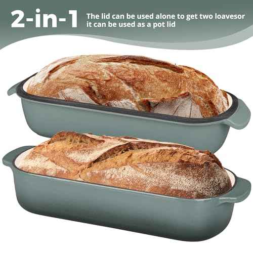 Enameled Cast Iron Loaf Pan with Lid