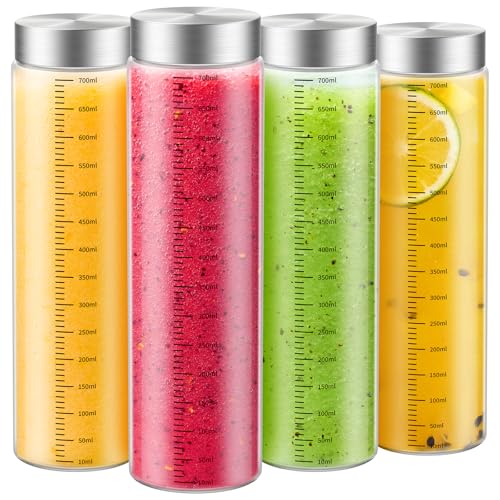 25 Oz Glass Juice Bottles (4 Count)