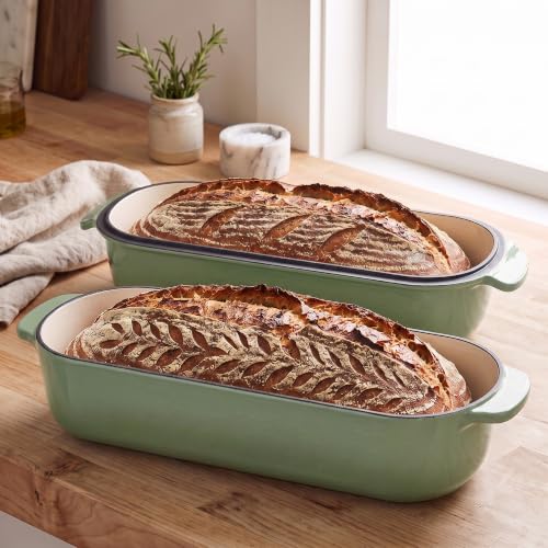 Enameled Cast Iron Loaf Pan with Lid