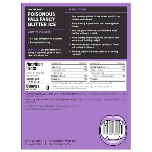 Poisonous Pals Frog & Spider Glitter Ice Kit