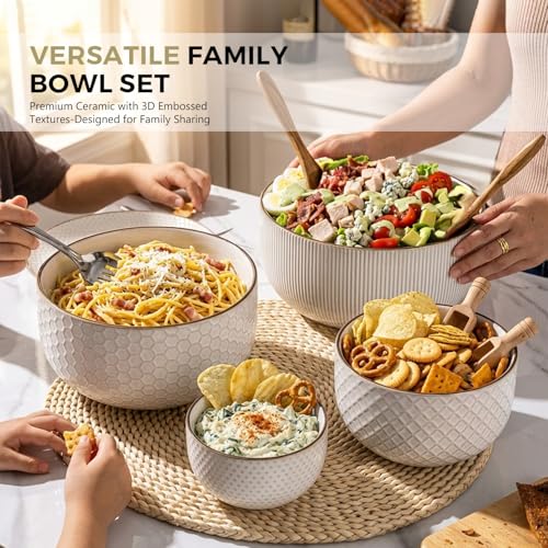 Ceramic Mixing Bowls Set of 4 (4 Count)