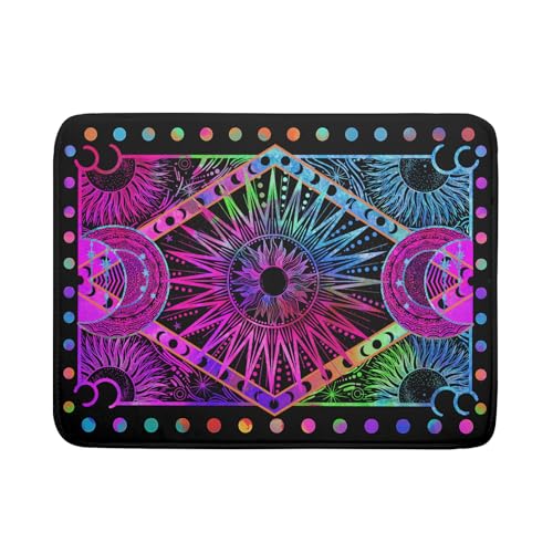 Colorful Microfiber Dish Drying Mat for Kitchen Counter 18 X 24 in Moon Decoration Dishes Pad Coffee Mats
