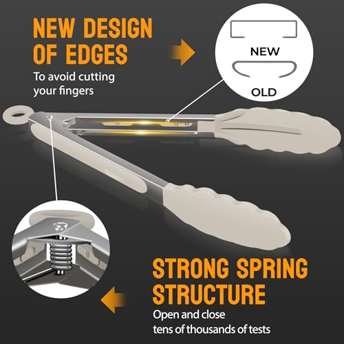 Silicone Serving Tongs for Cooking 9 (3 Count)