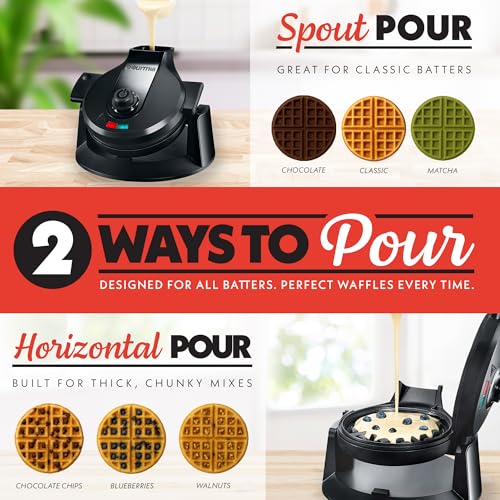 Dual Pour Waffle Maker