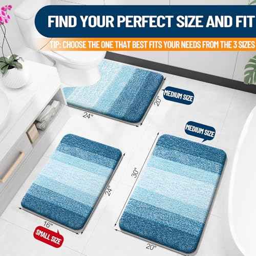 Large Bathroom Rugs 44x32