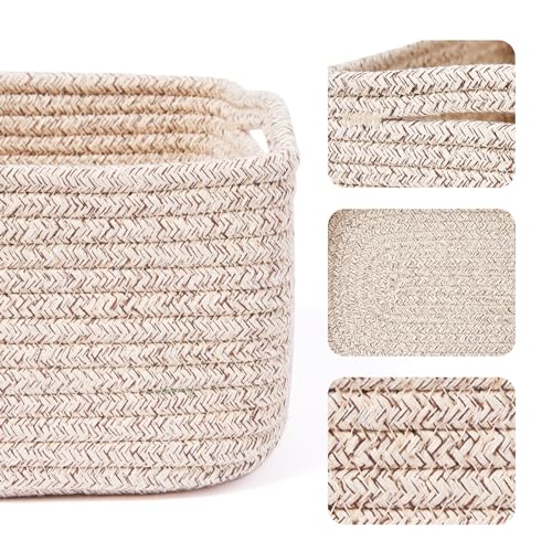 Small Storage Baskets for Organizing (3 Count)