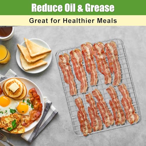 8.7"x6.3" Stainless Steel Mini Cooling Rack Set Fit 9x7 Sheet Pan