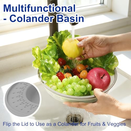 10.7 Inch Microwave Food Cover with Heat Insulation Mat