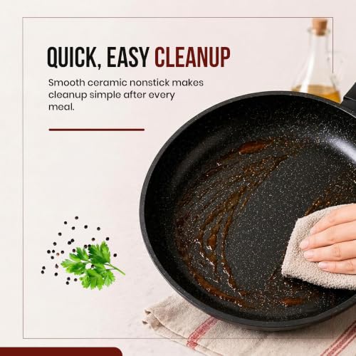 Energy 8" Ceramic Coated Aluminum Frying Pan