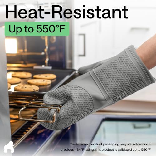 Silicone Oven Mitts (2 Count)