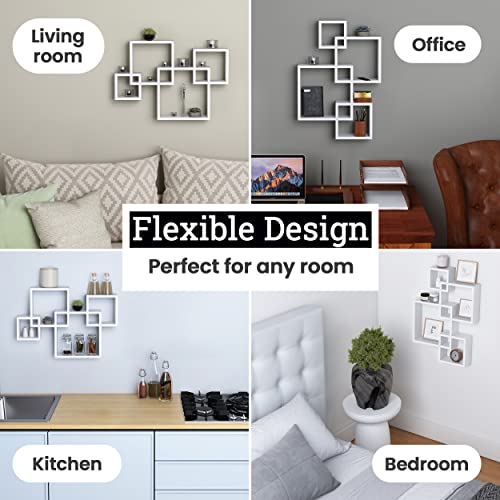 4 Cube Intersecting Shelves