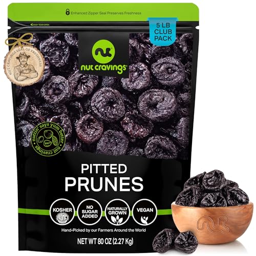 Dried Prunes Pitted Unsweetened (80 Ounce)