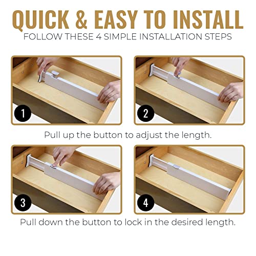 Adjustable Deep Drawer Divider (5 Count)