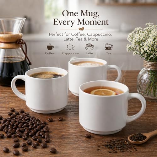 14 OZ Coffee Mugs Set of 6 (6 Count)