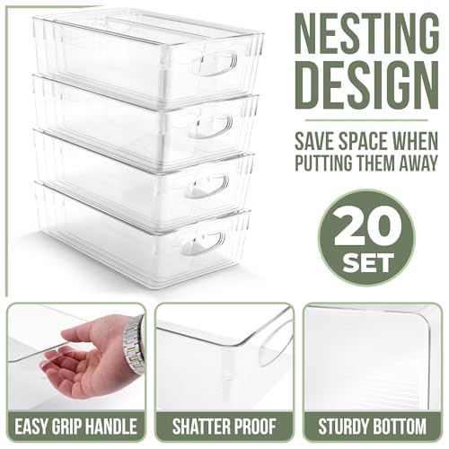 Fridge Organizers and Storage (20 Count)