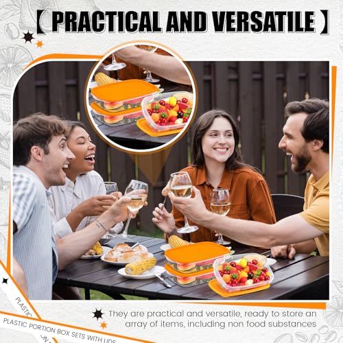 18 Pcs 33 oz Plastic Food Storage Containers with Lids (18 Count)