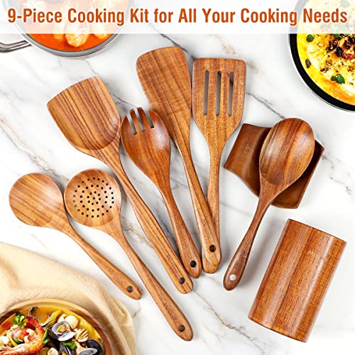 Wooden Kitchen Utensil Set (9 Count)