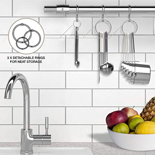 22 Piece Stainless Steel Measuring Cups and Spoons Set