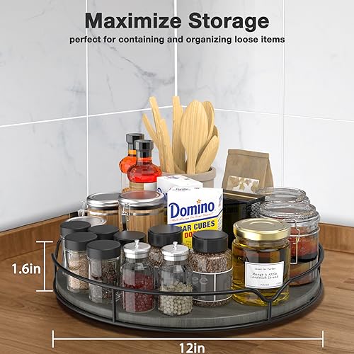 Lazy Susan Turntable Organizer with Anti