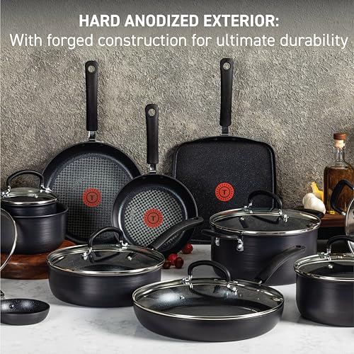 Ultimate Hard Anodized Nonstick Pots and Pans Set 17 Piece