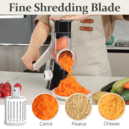 Rotary Cheese Grater Hand Crank Cheese Shredder