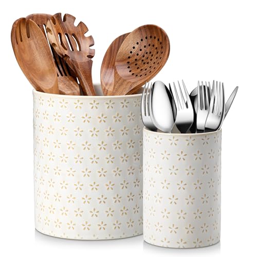 LYDIA Ceramic Utensil Holders (2 Count)