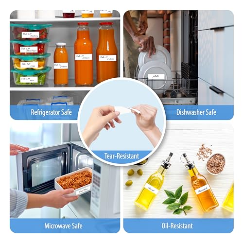 300 Removable Blank Food Labels
