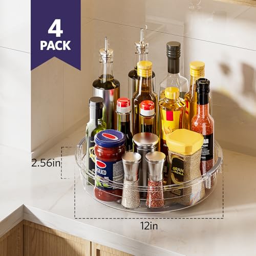 4 Pack 12in Lazy Susan Organizer (4 Count)