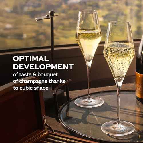 Quatrophil Champagne Glasses Crystal (2 Count)