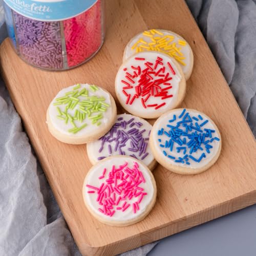 Rainbow Jimmies Sprinkles for Baking & Decorating (6.45 Ounce)