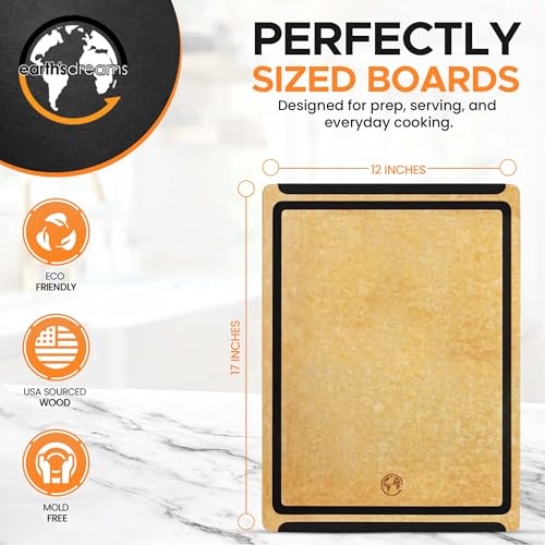 Earth’s Dreams Composite Wood Cutting Board 17” x 12” (3 Count)