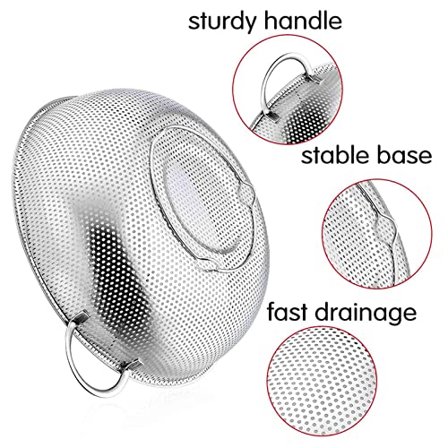 Colander 5qt Stainless Steel Micro