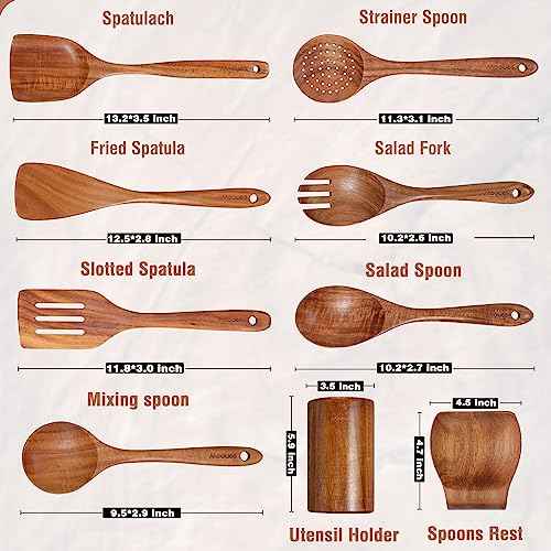 Wooden Kitchen Utensil Set (9 Count)