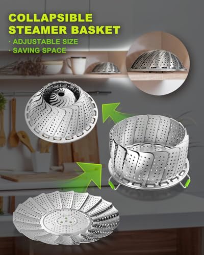 2 Layer Vegetable Steamer Basket for Pot