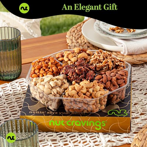 Mixed Nuts Gift Basket in Black Gold Box