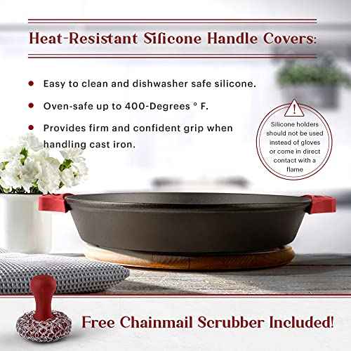 Cast Iron Skillet + Chainmail Scrubber Cleaner