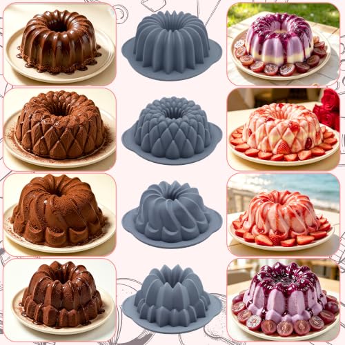 4 Pieces Silicone Cake Pan (4 Count)