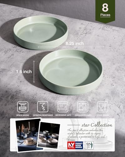 Star 8.25" Pasta Bowls Set of 8 (8 Count)