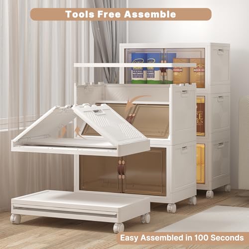 360QT Stackable Storage Bins with Lids (3 Count)