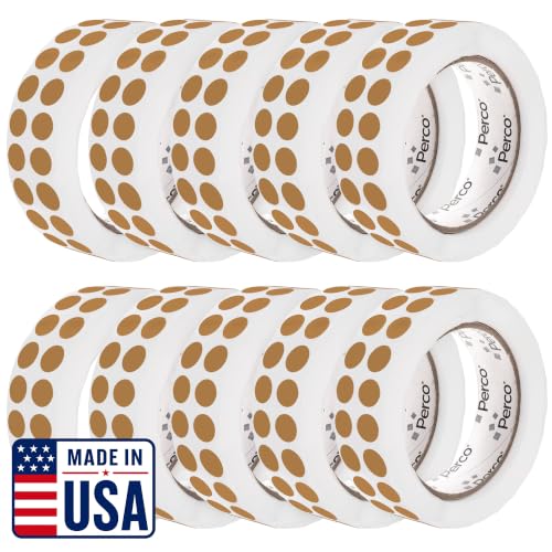 Kraft Brown Perforated Round Circle Dot Sticker 1 (10 Count)