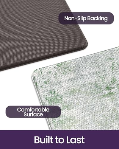 Kitchen Floor Mats Cushioned Anti Fatigue Runner Rug 23x86 Green