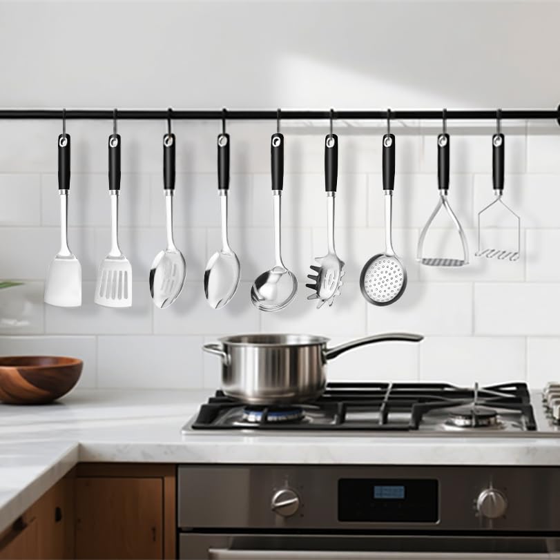 18 0 Stainless Steel Cooking Utensils Set (9 Count)