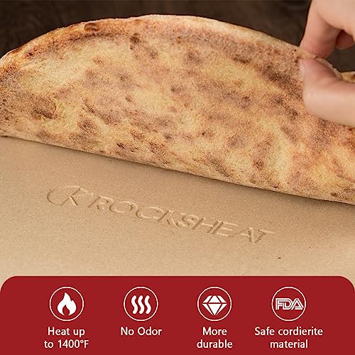 K ROCKSHEAT Pizza Stone Round 16 Inch for Grill and Oven
