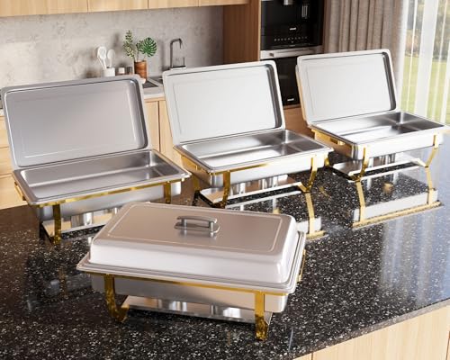 4 Pack 8QT Chafing Dish Full Set