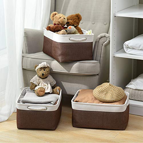Large Storage Baskets for Shelves (3 Count)