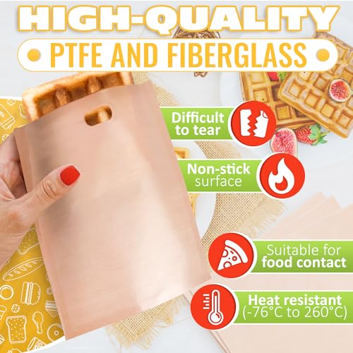 Reusable Toaster Bags 12 Pcs (12 Count)
