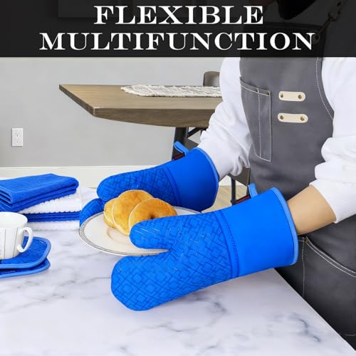 Oven Mitts and Pot Holders Sets 6pcs (6 Count)