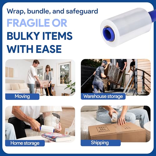 2 Pack of 5'' Stretch Wrap with Rotating Handle