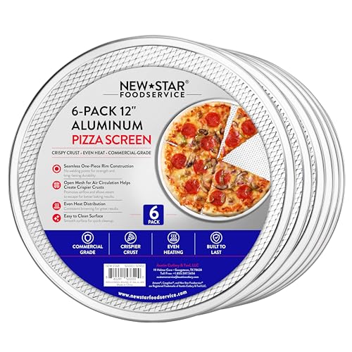 Restaurant Grade Seamless Aluminum Pizza Baking Screen