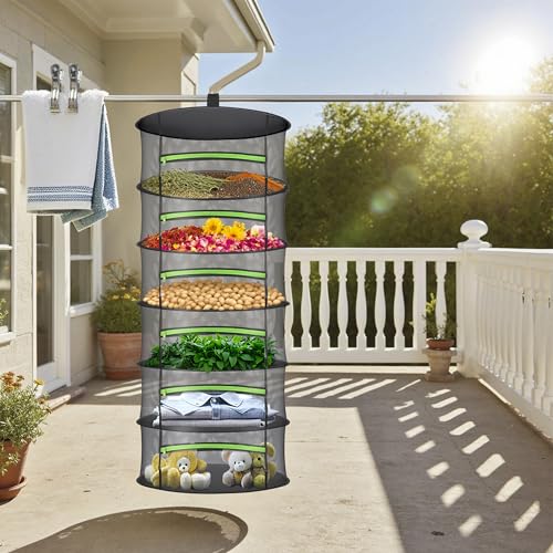 Herb Drying Rack with Mesh Design